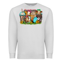 Dove Grey heifers coffee cups Premium Sweatshirt - Zillion Design Studio