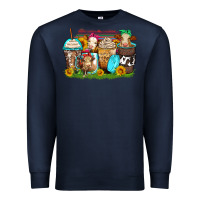 Navy heifers coffee cups Premium Sweatshirt - Zillion Design Studio