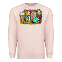 Pale Pink heifers coffee cups Premium Sweatshirt - Zillion Design Studio