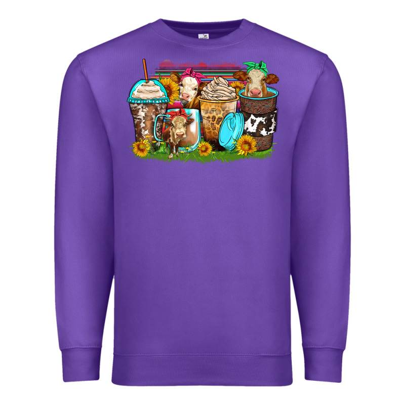 Heifers Coffee Cups Premium Sweatshirt by Zillion Design Studio | Teevron