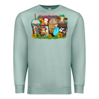 Seafoam heifers coffee cups Premium Sweatshirt - Zillion Design Studio