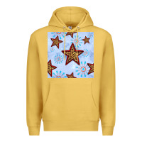 Antique Gold 4th of july leopard star seamless pattern Premium Hoodie - BundleAndBundleShop
