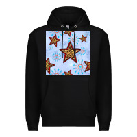 Black 4th of july leopard star seamless pattern Premium Hoodie - BundleAndBundleShop