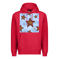Cardinal 4th of july leopard star seamless pattern Premium Hoodie - BundleAndBundleShop