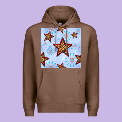 4th Of July Leopard Star Seamless Pattern Premium Hoodie Designed By Bundleandbundleshop