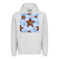 Dove Grey 4th of july leopard star seamless pattern Premium Hoodie - BundleAndBundleShop