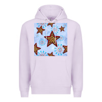 Lilac 4th of july leopard star seamless pattern Premium Hoodie - BundleAndBundleShop