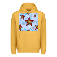 Mustard 4th of july leopard star seamless pattern Premium Hoodie - BundleAndBundleShop