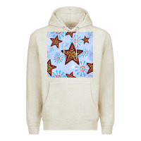 Oatmeal Heather 4th of july leopard star seamless pattern Premium Hoodie - BundleAndBundleShop
