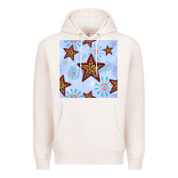 Pale Pink 4th of july leopard star seamless pattern Premium Hoodie - BundleAndBundleShop
