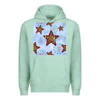 Seafoam 4th of july leopard star seamless pattern Premium Hoodie - BundleAndBundleShop