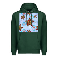 Sports Green 4th of july leopard star seamless pattern Premium Hoodie - BundleAndBundleShop