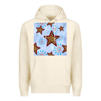 Tofu 4th of july leopard star seamless pattern Premium Hoodie - BundleAndBundleShop
