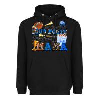 Black somebody's loud mouth football mama Heavyweight Hoodie - Zillion Design Studio