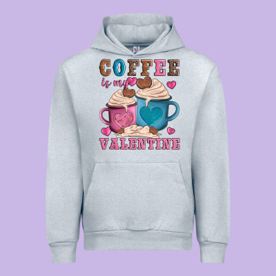 Valentines Day Coffe Is My Valentine Urban Hoodie Designed By Adodesignshop