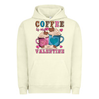 Pigment Pistachio valentines day coffe is my valentine Urban Hoodie - AdoDesignShop