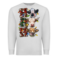 Dove Grey hohoho cows Premium Sweatshirt - RanaPortraitStore