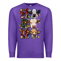 Purple hohoho cows Premium Sweatshirt - RanaPortraitStore