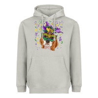 Moon Dust mardi gras  mask beagle Heavyweight Hoodie - RanaPortraitStore