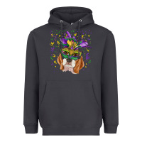 Smoke mardi gras  mask beagle Heavyweight Hoodie - RanaPortraitStore