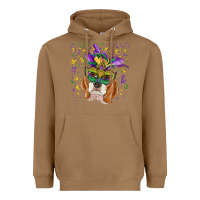 Toasted Coconut mardi gras  mask beagle Heavyweight Hoodie - RanaPortraitStore