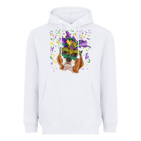 Mardi Gras  Mask Beagle Heavyweight Hoodie | Teevron