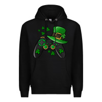 Black St Patricks Day Gamer Premium Hoodie - Jasminsmagicworld