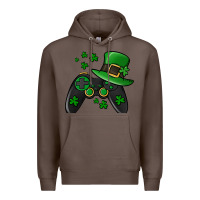 Coffee St Patricks Day Gamer Premium Hoodie - Jasminsmagicworld