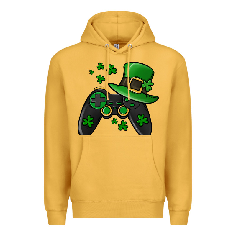 St Patricks Day Gamer Premium Hoodie by Jasminsmagicworld | Teevron