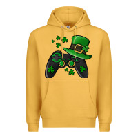 Mustard St Patricks Day Gamer Premium Hoodie - Jasminsmagicworld