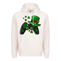 Pale Pink St Patricks Day Gamer Premium Hoodie - Jasminsmagicworld