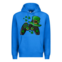 True Royal St Patricks Day Gamer Premium Hoodie - Jasminsmagicworld