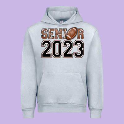 Senior 2023 American Football Urban Hoodie Designed By Adodesignshop