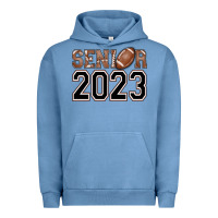 Pigment Pebble Blue senior 2023 american football Urban Hoodie - AdoDesignShop