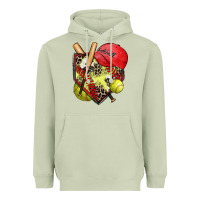 Matcha softball home plate Heavyweight Hoodie - Zillion Design Studio