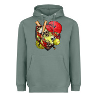 Sage softball home plate Heavyweight Hoodie - Zillion Design Studio