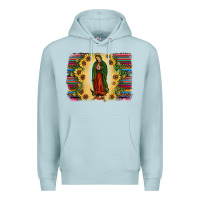 Blue Mist serape our lady of guadalupe2 Premium Hoodie - JahusDesignShop