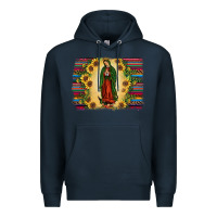 Navy serape our lady of guadalupe2 Premium Hoodie - JahusDesignShop