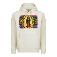Oatmeal Heather serape our lady of guadalupe2 Premium Hoodie - JahusDesignShop