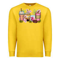Lemon flowers coffee cups Premium Sweatshirt - Zillion Design Studio