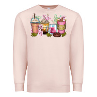 Pale Pink flowers coffee cups Premium Sweatshirt - Zillion Design Studio