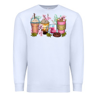 White flowers coffee cups Premium Sweatshirt - Zillion Design Studio