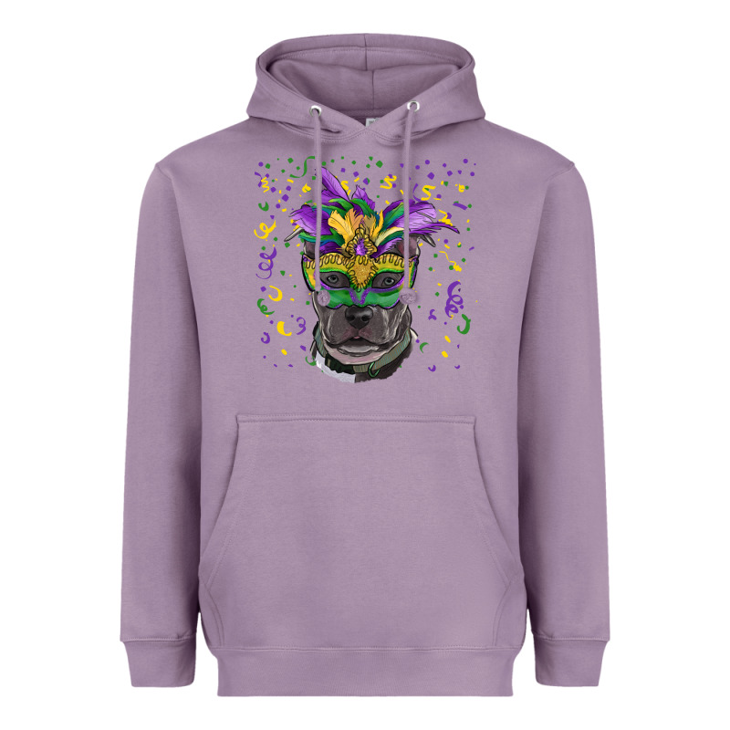 Mardi Gras  Mask Pitbull Heavyweight Hoodie by RanaPortraitStore | Teevron
