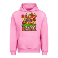 Fuchsia Pink nacho average mama with nacho Urban Hoodie - AdoDesignShop
