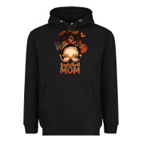 Black basketball messy bun mom Heavyweight Hoodie - texasbilliewilder