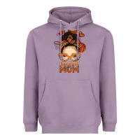 Lavender basketball messy bun mom Heavyweight Hoodie - texasbilliewilder