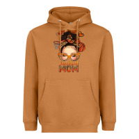 Basketball Messy Bun Mom Heavyweight Hoodie | Teevron