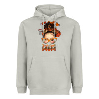 Moon Dust basketball messy bun mom Heavyweight Hoodie - texasbilliewilder