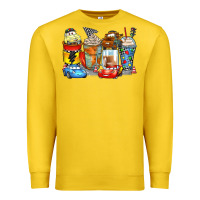 Lemon cartoon characters coffee cups Premium Sweatshirt - Zillion Design Studio