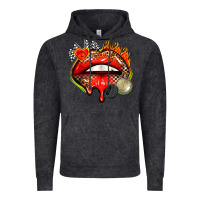 Vintage Black race lips Vintage Hoodie - AdoDesignShop